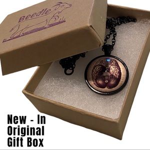 VTG-Style Brain Medical Illustration Necklace NEW IN BOX